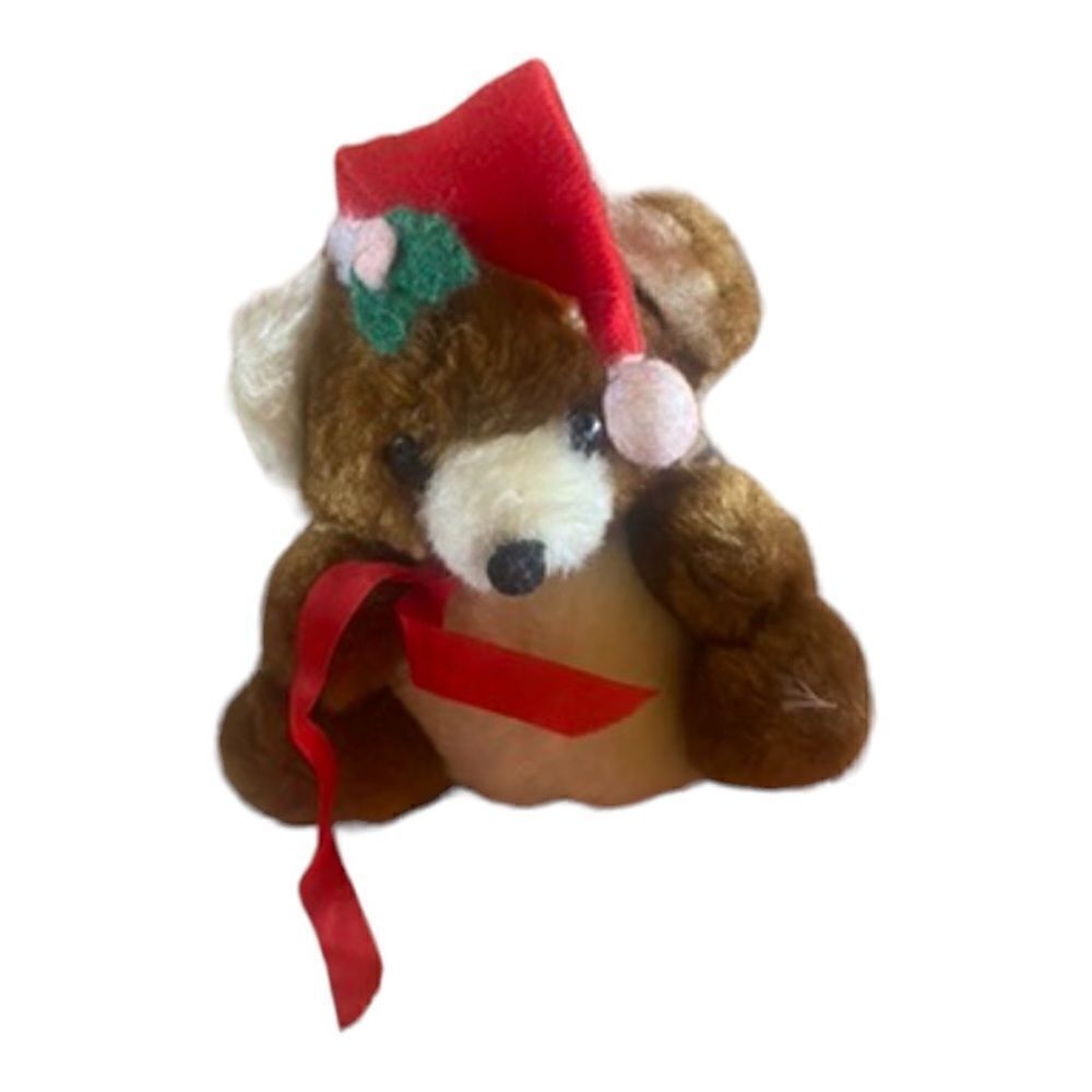 Deluxe Playthings Vintage Holiday Teddy Bear